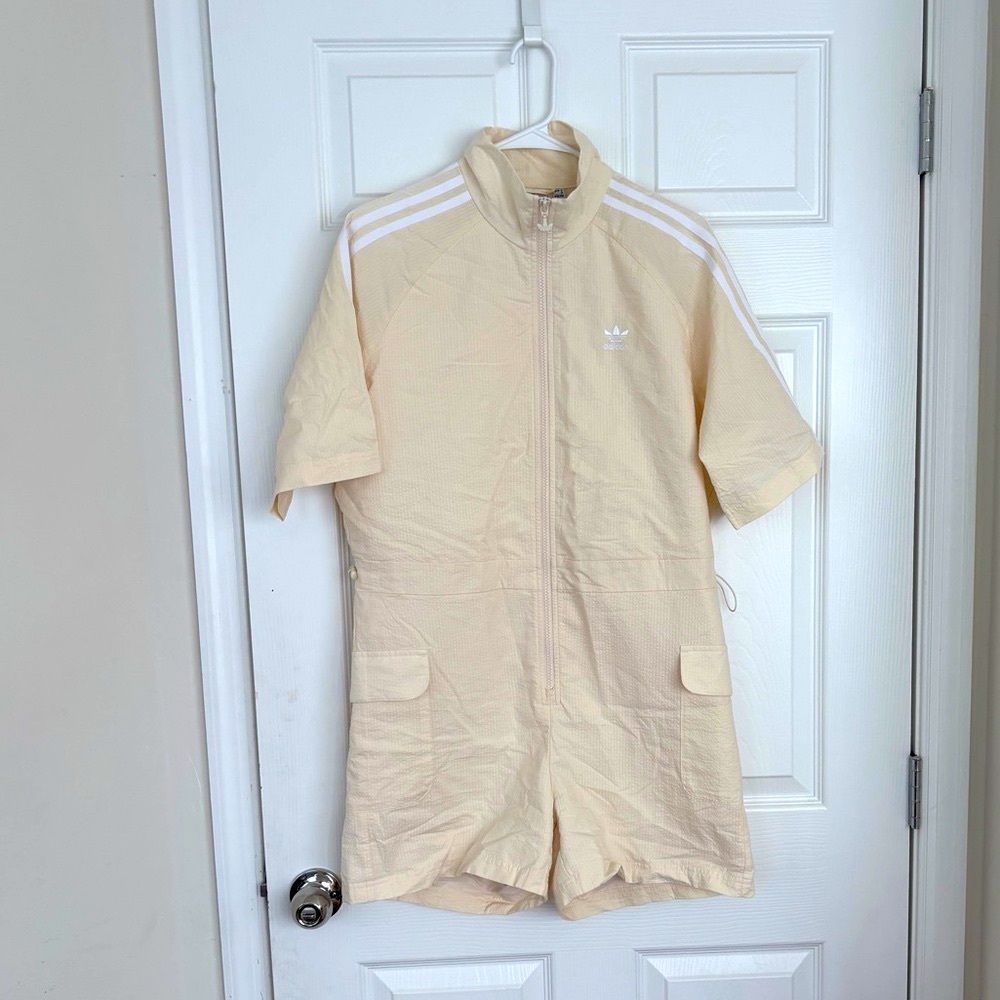 Adidas Ivory Short Sleeve Romper